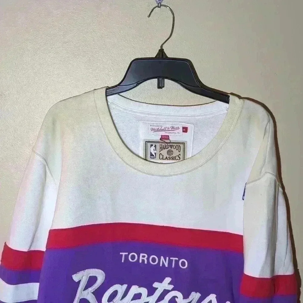 Vintage Toronto Raptors sweatshirt made by Mitchell and Ness. Size large, purple - Picture 8 of 8